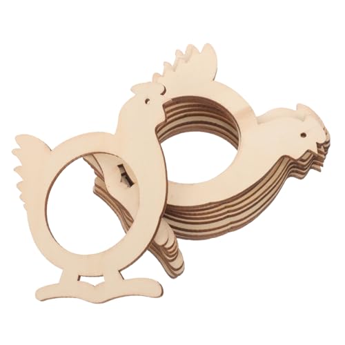 STOBOK Rond de Serviette en Poule Lot de 20 Décoration de Table de Pâques Porte-Serviette Réutilisable pour Fête Banquet Restaurant Maison Découpe Poulet...