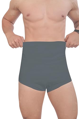 Image of MIZUNA Men's Microfiber Waist Cincher Body Shaper Seamless Tummy Tucker Panty Shapewear Waist Slimming Shaper Briefs