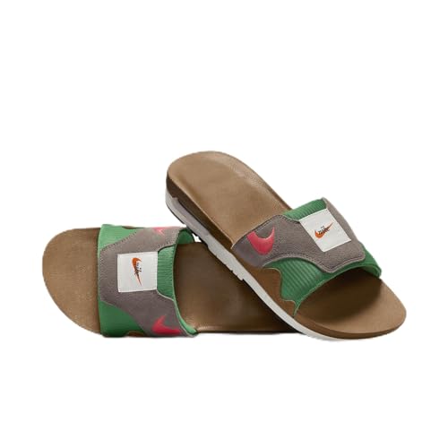 Nike Air Max 1 Men's Slides (FJ4007-200, Ale Brown/Olive Grey/Sail/Coral) Size 7