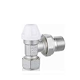 Das elektromagnetische Ventil Rückstau Sperrventil Winkel Typ DN15 DN20 1216 1620 Thermostat Heizkörper Wert Adapter Messinghahn Wasserversorgung Kugelhahn Industriebedarf (Specification : 1216DN15)