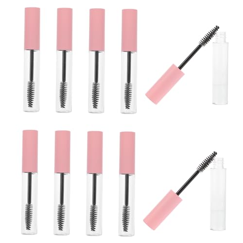 BELLIFFY 10 piezas Tubo Vacío para Rímel con Varita Aplicadora Envase Compacto y Recargable para Crema de Pestañas Portátiles y Reutilizables Diseño Transparente y Prueba de Fugas para