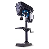 Scheppach Standbohrmaschine TBM250Vario – 600 W – Tisch 198 x 194 mm – 450 – 2580 U/min – neigbar – Bohrfutter 1,5-13 mm – Bohrtiefe 60 mm