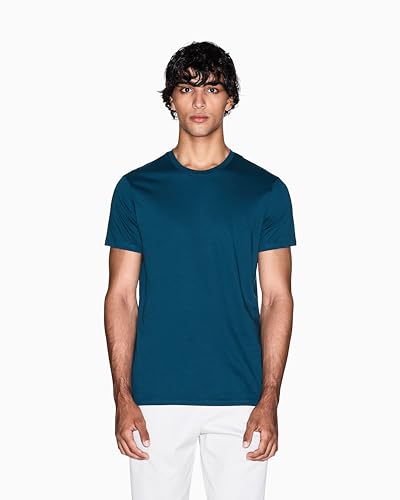 Armani Exchange Men's Solid Colored Basic Pima Crew Neck4