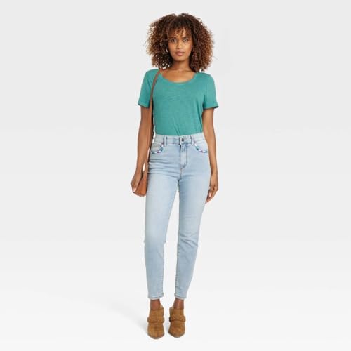 Knox Rose Women's High-Rise Skinny Relaxed Fit Jeans -3