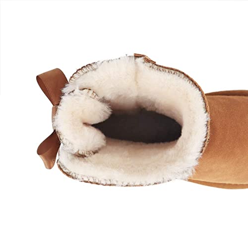 JOY IN LOVE Women's Snow Boots for Winter Mid-Calf high Back Bows4