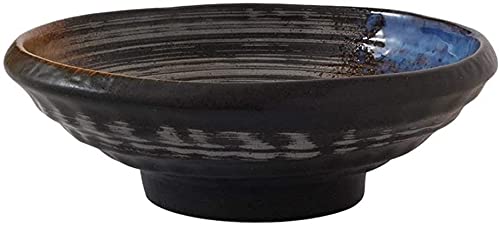 ERoomQ Pasta Bowls Pieces BowlCreative Vintage Ceramic Tall Wide Mouth Bowl Fruit Salad BowlPersonalized Large-Capacity Noodle Soup Bowl Noodle Bowl Oatmeal Cheese,