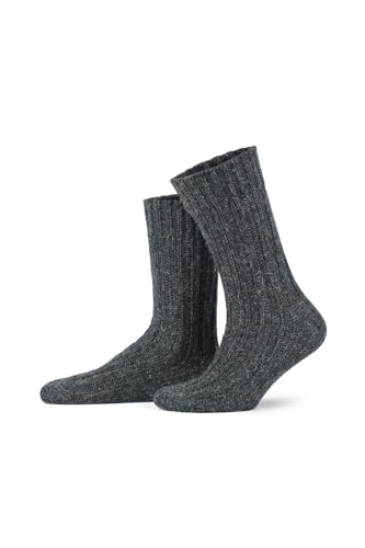 Alpaca Wool Socks for Men & Women, Extra Thick Loose-Fit Thermal Warm Socks, Alpaca-Merino Blend Cozy Winter Socks 2-Pack2