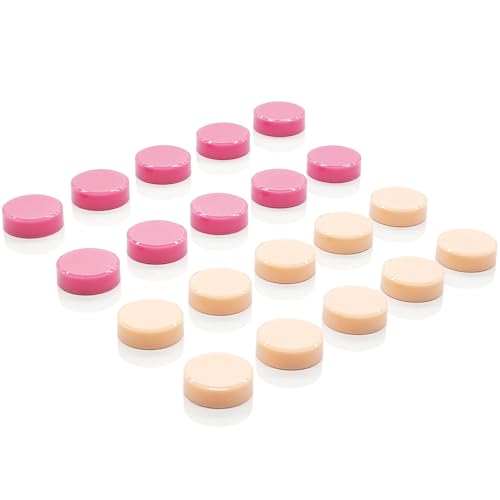 ZDZBLX Fridge Magnets, 20 PCS Strong Mini Magnet, Heavy Duty Craft Magnets, Pink Round Cute Magnet for Fridge Whiteboard