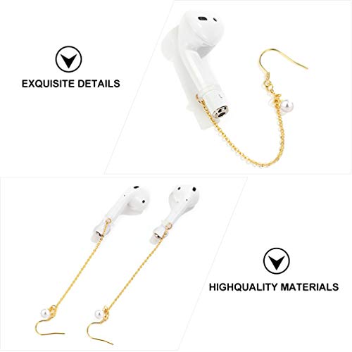 ULTECHNOVO Brincos de Fone de Ouvido Corrente de Liga Anti-Perdida Suporte de Fone de Ouvido Sem Fio