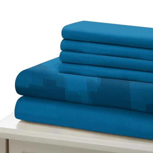 Housse de couette tropicale microfibre King | Parure de lit haute densité - 7