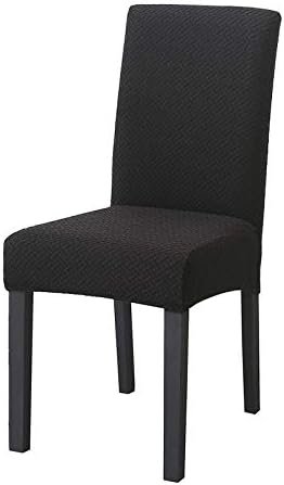LiveGo Velvet Dining Chair Covers Set of 4, 6 Stretch Removable Washable Dining Chair Slipcover Super Soft Protector for Seat Covers for Wedding Party Dining Room Home Decor (Emerald, Pack of 6)