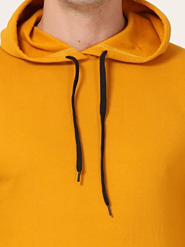 Image of Ideation Men's Cotton Hooded Neck Solid Full Sleeve Hoodies with Kangaroo Pocket