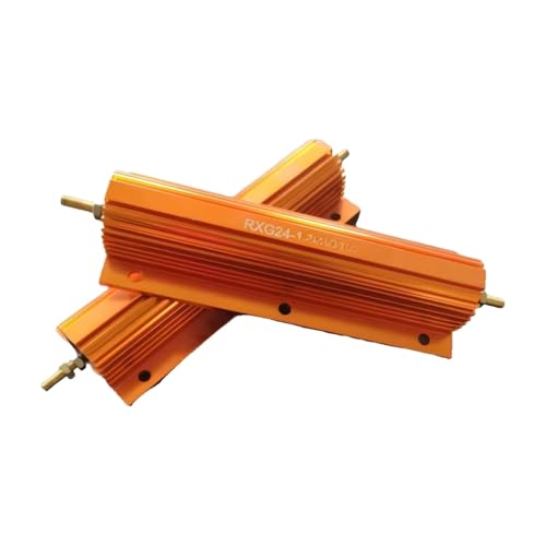 Résistance alu RX24 150W 50Ω dorée d'une stabilité thermique supérieure pour charge et tension
