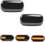 Gempro Side Marker Light LED Amber Sequential Dynamic Side Turn Signal Lights Assembly Compatbile for Audi A4 S4 B6 B7 A6 C5 TT A8, Direction Indicator lamp 2Pcs