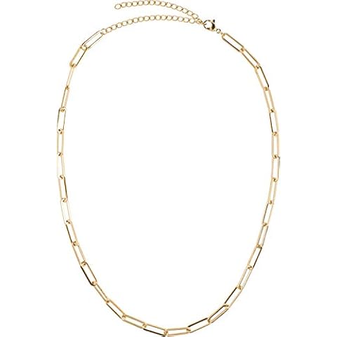 Collar estiloBREAKER de cadena de acero inoxidable sin colgante Cover