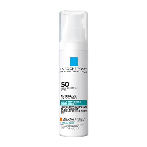 Image of La Roche Posay Anthelios UV Sunscreen SPF 50, Daily Sunscreen for Face in 3 Formulas, UV Tone with Niacinamide, UV Hydra with Hyaluronic Acid, UV Clear with Azelaic Acid, Broad Spectrum Invisible SPF