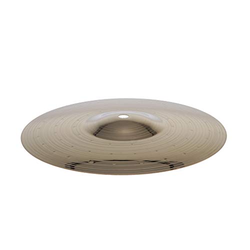 KESOTO Prato Splash de 20 cm com acabamento tradicional para acessórios de bateria, dourado - 25 cm