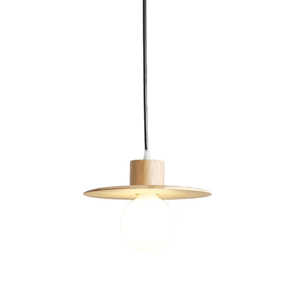 Lampe suspendue bois compacte pour éclairer les petits espaces sombres E27 - 3