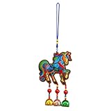 Colgante de Año Nuevo Chino - con Y Campana Colgante Bordado Portátil | Año Nuevo Chino - para Coches, Bolsas, Tienda, Escuela, Oficina, Café, Librería Y