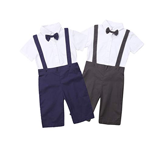 xushiyang Newborn Baby Clothes Summer Suit White