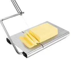 Fatiador Cortador de Queijo Frios Manual a Fio de Aço Inox Multifuncional Fatiador de presunto, queijo e pão