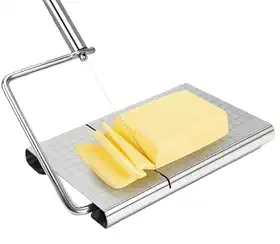 Fatiador Cortador de Queijo Frios Manual a Fio de Aço Inox Multifuncional Fatiador de presunto, queijo e pão