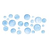 Design Artistique Et Moderne: Le motif original à bulles apporte une touche esthétique unique, idéale pour décorer la salle de bains, le salon ou la chambre avec un style contemporain et attrayant
