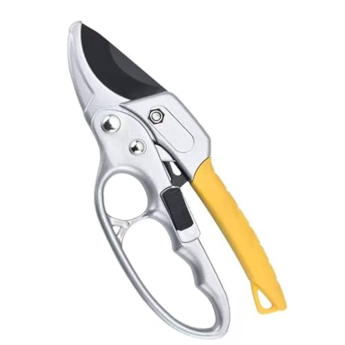 Image of HUPLA Heavy Duty Ratchet Pruning Shears for Gardening | Sharp SK5 Steel Blade, Anti-Rust, Ergonomic Handle | Hand Pruner for Branch, Stem, Tree Cutting | Bypass Secateur Cutter for Plants