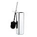 Produktbild Relaxdays WC Bürstenhalter Wand, Toilettenbürstenhalter mit WC Bürste, für Wandmontage, HTB: 38,5x8x8 cm, silber/schwarz