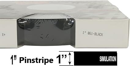 Prostripe 1" x 50' Solid Automotive Pinstripe Tape for Cars, Trucks, and SUVS RF60201 (Silver/White Reflective)