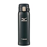 象印マホービン 水筒 MIZUNOモデル 480ml ワンタッチマグ 軽量&コンパクト スタンダードタイプ 保温・保冷 ブラック SM-SM48-BA