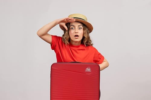 Image of American Tourister Kamiliant Set of 3 Small - 55 Cm, Medium - 68 Cm & Large - 79 Cm Polypropylene Hard 4 Wheeler Spinner Trolley Bag Luggage Trolley (RED)