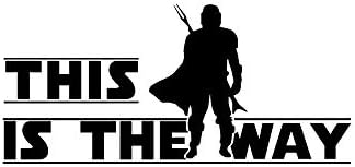 Legacy InnovationsLLI This is The Way Quote Mandalorian | Decal Vinyl Sticker | Cars Trucks Vans Walls Laptop | Black | 5.5 x 2.5 in | LLI1712
