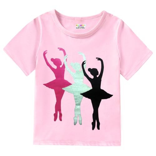 Image of Kuchipoo Girls Half Sleeves Regular Fit Cotton T-Shirt