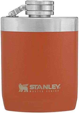 Stanley Master Flask 8oz with Never-Lose Cap, Wide Mouth Stainless Steel Hip Flask for Easy Filling & Pouring, Insulated BPA-Free Leak-Proof Flask