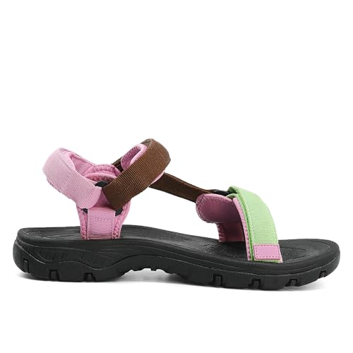 Muboliy Sandálias esportivas femininas para caminhadas aquáticas ao ar livre com suporte de arco aju