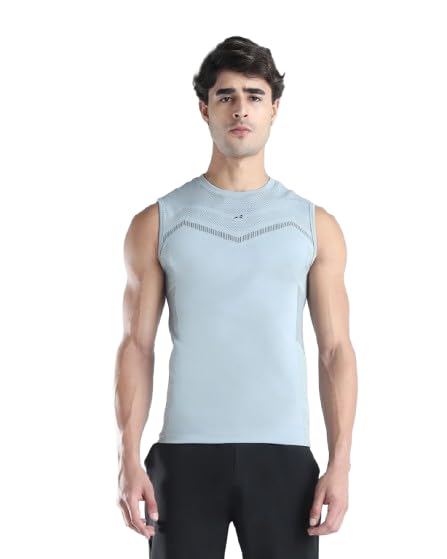 Men's Compression T-Shirt | Athletic Fit Stretchable Performance Activewear | Seamless Athletic Tees for Gym, Fitness, Running & Training-image-43
