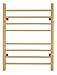 WarmlyYours, Scaldasalviette Elettrico riscaldato radiante Sierra 8 Bar, Finitura Oro Lucido, Doppia connessione, portasciugamani in Acciaio Inox