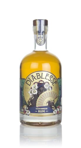 Diablesse Barrel Aged Caribbean Gold Rum - 8 years whisky Casks, 70cl (40% ABV) Jamaica, Barbados, Guyana, Award winning, Tropical fruit notes, Chocolate, Butterscotch, Oak, Female owned, no additives