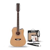 Everything a budding guitarist needs! Offers distinctive & unique 12-string tones On board pre-amp offers a three band EQ for on the fly tone sculpting Includes 15W amplifier, cable, strap, capo, tuner, strings and plectrums