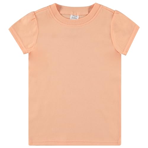 Image of Cudlie 5-Pack Toddler /Baby Girl Short Sleeve Tops - Premium Quality Shirt Tops for Lightweight Comfort and Style.