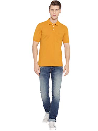 Image of CHKOKKO Men's Polo Cotton Regular Fit Half Sleeves T-Shirt with Pocket