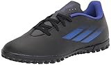 adidas X Speedflow.4 Turf Soccer Shoe, Black/Sonic Ink/Solar Yellow, 6 US Unisex Big Kid