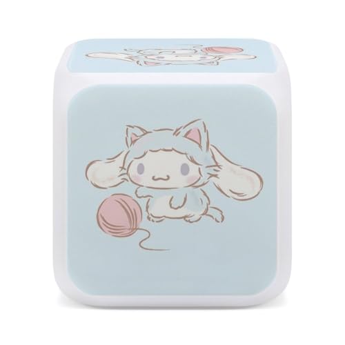 シナモロール 目覚まし時計 子供 キャラクター 目覚まし時計 子供 デジタル 置き時計 小型 かわいい アラーム時計 持ち運び めざまし時計 卓上 多機能 カレンダー 温度表示 七色バックライト 室内用 人気 プレゼント