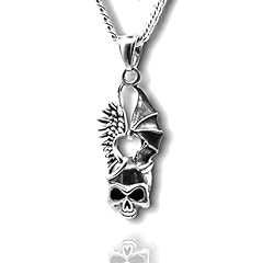 Angel Demon Head Necklace
