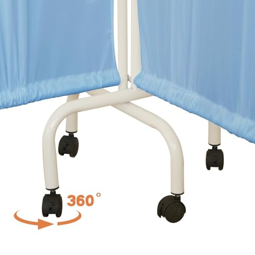 RAUMPA 6 ft Medical Privacy Screen on Wheels, Room Divider Portable Panel Partitions Freestanding Rolling Temporary Wall Partition for Clinic Office Beauty Salon, Yellow by RAUMPA - Image 5
