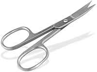 Profi Linkshänder Nagelschere aus rostfreiem Edelstahl mit gebogener Schnittfläche Silber