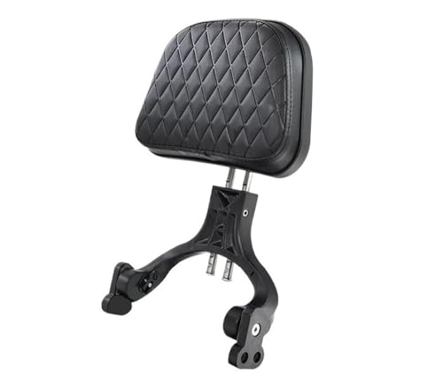 Dossier passager moto Flash 250V pliable et télescopique en acier renforcé noir