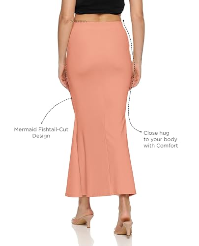 Image of Women's Saree Silhouette I Saree Shapewear Flare Petticoat for Women, Lycra Cotton Blended, Petticoat, Skirts for Women, Shape Wear Dress for Saree