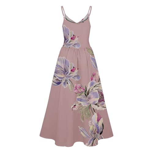 Robe de plage fleurie longue pour des vacances d'été chic - 2